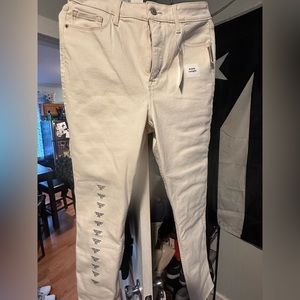 Old Navy Off white jeans ankle length size 12